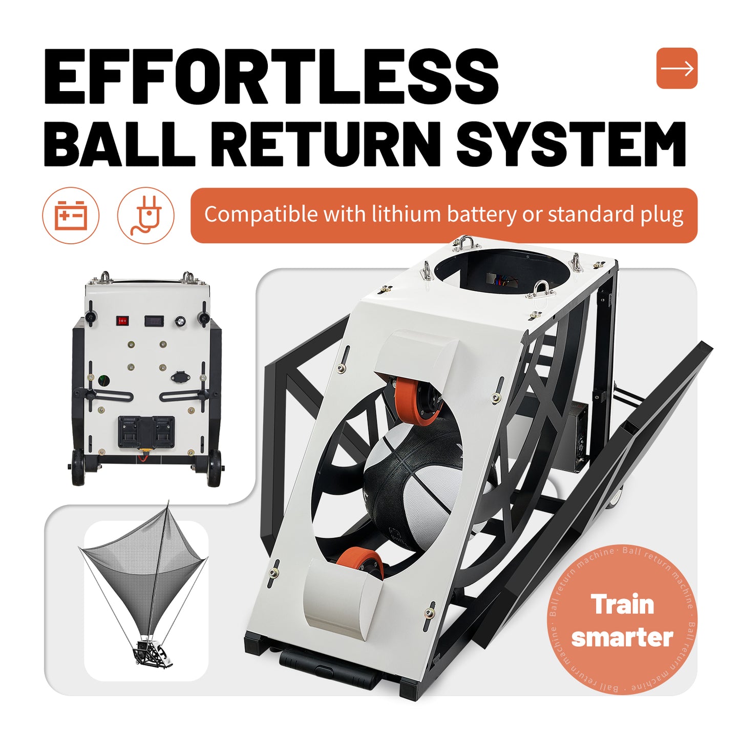 HoopEZ basketball rebounding machine